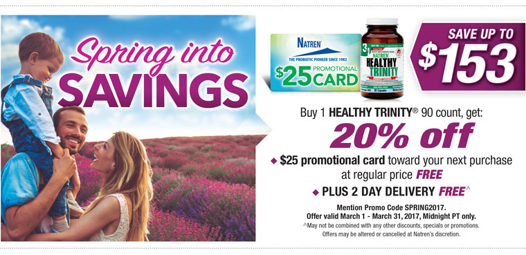 Healthy Trinity 90-Day Supply* Get 20% off + a $25 Promo Card FREE